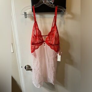 Auden Intimates Lace Detail Lingerie Set